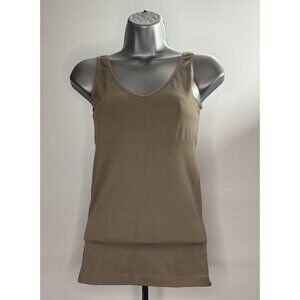 Simply Yummie Light Brown Cami Shape Firm Control Stretch Compression Tank Top